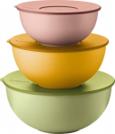 Fratelli Guzzini Guzzini EVERYWHERE BIO - Set 3 Containers w.Lid Assorted C