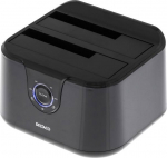 Deltaco USB 3.0 dock station, 2x2.5/3.5" SATA, black
