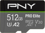 PNY Memory Card MicroSDXC Elite 512GB P-SDUX512U3100PRO-GE
