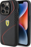Ferrari Twist Metal Logo Back Case for Apple iPhone 15 Pro