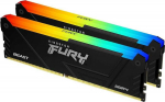 KIN Kingston FURY Beast RGB - DDR4 - sats - 32 GB: 2 x 32 GB - DIMM 288-pin - 3600 MT/s / PC4-28800 - CL18 - 1.35 V - not buffered - non ECC - svart