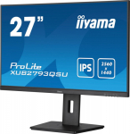 iiyama ProLite XUB2793QSU-B7, 68.6 cm (27"), USB, kit (USB), black - TFT screen, 16:9, screen size: 68.6 cm (27"), resolution: 2560x1440 pixels, VESA mount (100x100 mm), speaker, adjustable pole, response time: 1ms, brightness 300cd, viewing angle 17 ...