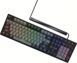 LORGAR Azar 514 Wired mechanical gaming keyboard RGB backlight 1680000 colour variations 18 modes keys number: 104 50M clicks linear
