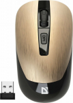 KIN Defender Mouse Wireless mouse Defender WAVE MM-995 optical clickless silent 1600dpi Gold