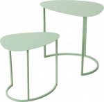 Boltze Set of two coffee tables JERRY, tear, metal