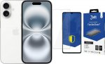 Smartfon Apple iPhone 16 128GB White (MYE93) + FlexibleGlass