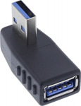 InLine InLine&reg; USB 3.2 Gen.1 Adapter, Stecker A on the Buchse A, gewinkelt 270&deg;