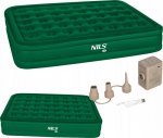 NILS eXtreme NC2808 DOUBLE KING SIZE MATTRESS GREEN + ELECTRIC PUMP NILS CAMP