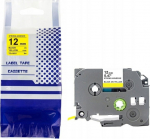 Tape BROTHER TZE-S631 12mm x 8m black on yellow replacement