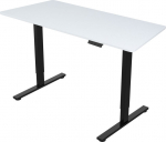 Desk ERGO FIT with 1 motor 120x60xH71.5-116cm, white/black