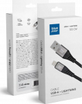 Kabel USB A do Lightning Blue Star 2.4A z braid 1.2 m TFK-DC-003 czarny