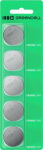 Green Cell Button Batteries 5x CR2450