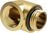 Barrow Dazzle Adapter 90 Grad G1/4 Zoll AG auf G1/4 Zoll IG - gold