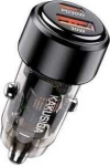iKaku KSC-1175 Dual port 60W Car charger USB + Type-C