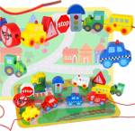 RoGer Wooden City & Vehicles Puzzle