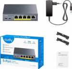 Switch Cudy cudy Switch GS105P 5-Port Gigabit PoE+ Switch 36W
