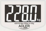 Adler 8193 white Scales - 250kg