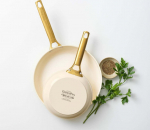 GreenPan Padova Reserve 2 pcs Frypan Set 20+26cm Cream White