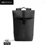 XD Design Urban Water-repellent flap-top backpack, black/silber