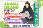 ANIMAL ISLAND Chicken / Quail & Chicken / Lamb Fillets in broth - wet cat food - 4x85g