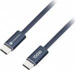 Kabel USB ForCell Kabel USB C do USB C Forcell F-Energy QC4.0 PD 5A 100W Cafule Color 1.2 m ACYH23 navy blue