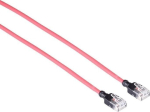 Mercodan KAT6A SLIM UTP 0.5m, Patchkabel R&oslash;d, Halogenfri