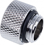 Alphacool Icicle adapter straight G1/4 Zoll AG auf G1/4 Zoll IG - chrome silber