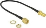 DELOCK HF Adapter RP-SMA -> RP-SMA for installation 200mm S
