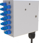 AFLHYPER DIN Rail Box Kit 12 Port SCS/LCD/E-2000/FC/ST GY7035 (Box/Plates2/Clip/Gland/Bri