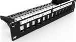 DIGITUS Patchpanel 1HE 12-Port Modular schw