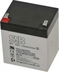 SSB SB 5-12L SSB rechargeable battery 12V/5Ah - faston 6.3 mm