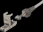 DELTACO RJ45 Connectors Cat6a,screened, metal