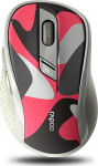 Rapoo M500 Silent - Mouse - optical - 6 Tasten - wirelessly - 2.4 GHz, Bluetooth 4.0, Bluetooth 3.0 - Wireless receiver (USB)