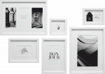 Deknudt S46YK1 WALL picture wall with 6 white wooden Frames