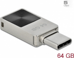 Delock Mini USB 3.2 Gen 1 USB-C&trade; Memory Stick 64 GB - Metal Housing