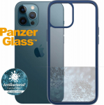 Kaitse&uuml;mbris ClearCase, Apple iPhone 12 Pro Max, klaasist tagak&uuml;ljega, sinine / l&auml;bipaistev, PanzerGlass