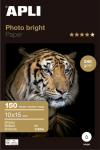 Fotopaber APLI 10x15cm Photo Bright 240g, 150 lehte pakis