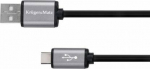 Kabel USB Kruger&Matz USB-A - USB-C 1 m Czarny (KM1239)