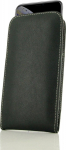 SBS Trust Leather Sleeve Universal Case 7 - 12.5 cm Black