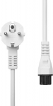 ProXtend Power Cord Schuko Angled to, C5 5M White