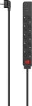Hama 00223184, 1.4 m, indoors, angled, Schwarz, 5 AC-Outputs, 17 W