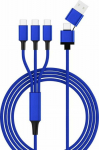smrter Hydra TRIO Ladekabel, Typ USB-C, OTG, 120cm, blue retail