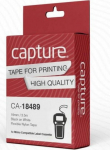 Capture 19mm x 3.5m Black on White, Flexible Nylon Tape