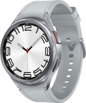 Samsung Galaxy Watch6 Classic - 47 mm - Smart watch with Band - Hybrid eco-leather - Silber - band size: M/L - Anzeige 3.73 cm (1.5")