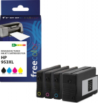 Freecolor Patrone HP 953XL color BK/C/M/Y remanufactured