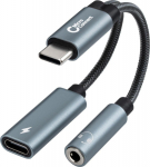 MicroConnect Premium USB-C to USB-C PD and, Audio, Black 13cm
