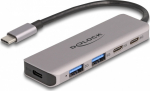Delock Hub - 2 x USB-C + 2 x USB + 1 x USB-C (power supply)