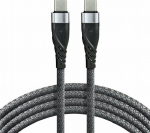 Kabel USB EverActive USB-C - USB-C 2 m Czarny (CBB-2PDG)