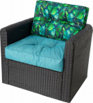 Hobbygarden R2 KAJA BLUE PILLOW + BLUE LEAVES