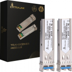 Extralink SFP 1.25G Module 2-pack, 1.25Gbps, LC/UPC, 1310nm, 20km, Single Mode, DOM
